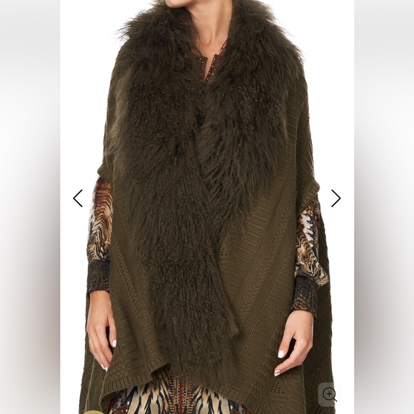 Camila Kakadu Calling Shearling Cape Vest - Picture 6 of 15